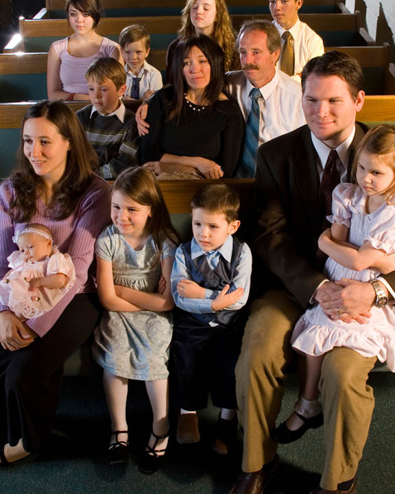 Lds Family Going To Church