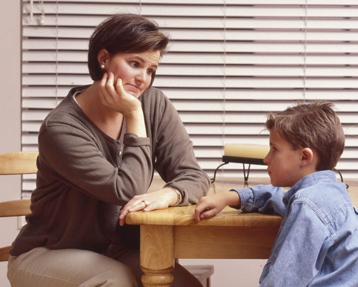 Mormon mother and son